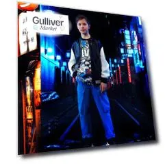Брюки джинсовые синие Gulliver (140)