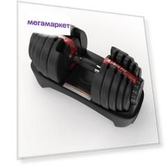 Разборная гантель UNIX DВREGU24 1 x 24 кг, черный