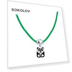 Колье SOKOLOV из серебра с эмалью
