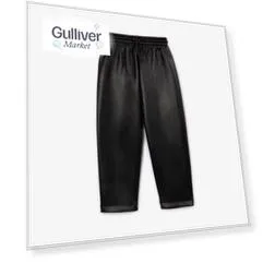 Брюки из эко-кожи черные Gulliver (134)
