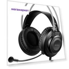 Гарнитура A4TECH Fstyler FH200U, для компьютера, накладные, серый [fh200u grey]