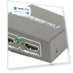 Разветвитель HDMI OSNOVO D-Hi1021 1вх./2вых, 4K2K(30Гц), 3D и HDCP, до 10,2Гбит/с. Вх. - HDMI(A)/Роз.2,1х5мм(DC5V). Вых. - HDMI(A)x2, комплект: БП DC5