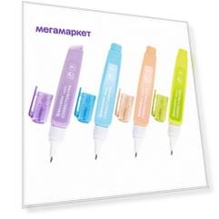 Корректирующая ручка Brauberg Pastel 9мл металлический наконечник 12шт
