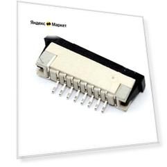 Разъем FPC Half Coverage Bottom Contact 1.0K-BX-8PWB 8 pin высота 2мм шаг 1мм
