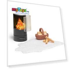 Набор мебели для домика Lundby "Каминная"