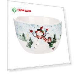 Салатник Certified Int Снеговик 14 см