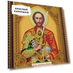 Набор Картина стразами "Икона Александр Невский"