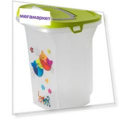Контейнер для корма MODERNA Друзья Навсегда, зеленый, 6 л