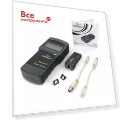 Цифровой тестер LAN для RG-45, RG-58, RJ-12 Cablexpert NCT-3