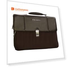 Портфель Piquadro Link CA3111LK2/TM темно-коричневый натур.кожа/нейлон