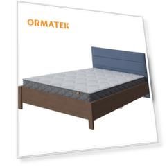 Кровать Орматек Albero Soft с подъёмным механизмом (Ткань/Массив (береза) Антик (береза)/Scandi cotton 22 Морская гроза) 180x220