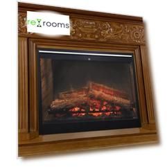 Каминокомплект Palace - Орех с очагом Symphony 30'' DF3020-INT