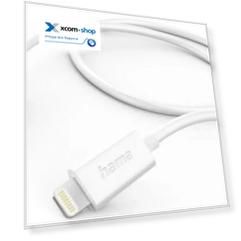 Кабель интерфейсный HAMA H-201579 00201579 USB (m)-Lightning (m) 1м белый