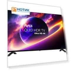 Телевизор HIPER 43" QLED, UHD, Smart TV (Android TV), Звук (16 Вт (2x8 Вт), 3xHDMI, VGA, 2xUSB, 1xRJ-45, Графит, QL43UD700AD