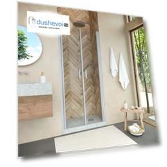 Душевая дверь в нишу Vegas-Glass Е2Р Novo 100x189 Е2Р NOVO 100 07 01 стекло прозрачное, профиль матовый хром