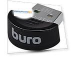 Адаптер Buro USB, (BU-BT30), Bluetooth 3.0+EDR class 2, 10 м, черный