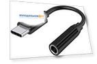Адаптер Pero AD09 USB-C TO MINI JACK 3.5MM, черный
