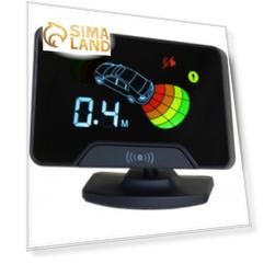 Парковочный радар AAALINE LCD-14 White 4 датчика/ 22 мм; монитор