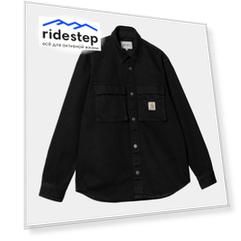 Рубашка CARHARTT WIP Manny Shirt Jac Black (Rinsed)