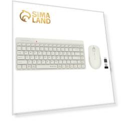 Клавиатура + мышь A4Tech Fstyler FG2200 Air клав:бежевый мышь:бежевый USB беспроводная slim   103388