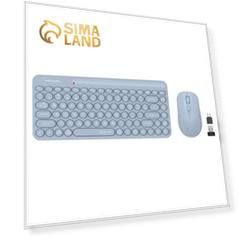 Клавиатура + мышь A4Tech Fstyler FG3200 Air клав:синий мышь:синий USB беспроводная slim Mul   103388