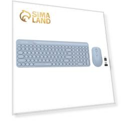 Клавиатура + мышь A4Tech Fstyler FG3300 Air клав:синий мышь:синий USB беспроводная slim Mul   103388