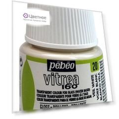 Краска по стеклу под обжиг глянцевая Vitrea 160, Белая вуаль