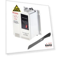 Набор РЕСАНТА Стабилизатор напряжения АСН-1500Н/1-Ц + Японский нож kiomo