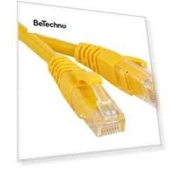 Патч-корд TWT TWT-45-45-1.0-YL RJ45 - RJ45, 4 пары, UTP, категория 5е, 1 м, желтый
