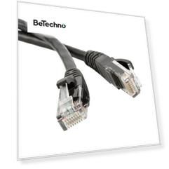 Патч-корд TWT TWT-45-45-0.3-BK RJ45 - RJ45, 4 пары, UTP, категория 5е, 0.3 м, черный