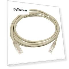 Патч-корд TWT TWT-45-45-0.3-GY RJ45 - RJ45, 4 пары, UTP, категория 5е, 0.3 м, серый