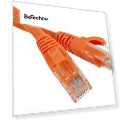 Патч-корд TWT TWT-45-45-0.3-OR RJ45 - RJ45, 4 пары, UTP, категория 5е, 0.3 м, оранжевый