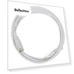Патч-корд TWT TWT-45-45-2.0-WH RJ45 - RJ45, 4 пары, UTP, категория 5е, 2 м, белый