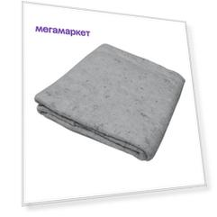 Тряпка для пола нетканое регенерир. прошивное полотно серое 80х100см 5шт/уп