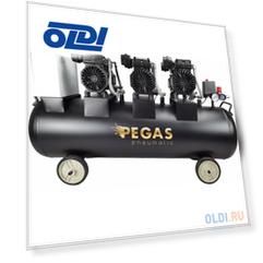 Pegas pneumatic малошумный компрессор PG-4200 120л, 460 л/мин, 4.2квт безмасляный 6623