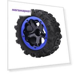 Колесо в сборе для Remo Hobby RH8035/36 (левое синее), 1шт. - P3978B-L
