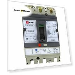 Силовой автомат EKF ВА-99C 100А, термомагнитный, 36кА, 3P, 25А, mccb99C-100-25