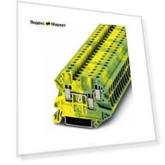 Клемма защитного провода UT 4-TWIN-PE - 3044380 , желто-зеленая, Phoenix Contact