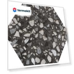 Керамогранит Durstone Six Terazzo Black 23x27