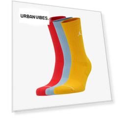 Носки Nike Jordan 3 пары унисекс, Мультицвет