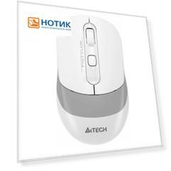 Мышь беспроводная A4Tech Fstyler FG10CS Air, 2000dpi, Wireless/USB, Белый/Серый FG10CS AIR GRAYISH WHITE