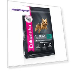 Сухой корм для собак Eukanuba Adult Toy Breed, для миниатюрных пород, птица, 500 г
