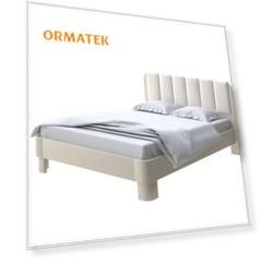 Мягкая Кровать Орматек Wood Home 2 (Ткань: Велюр Слоновая кость (сосна) с брашированием/Лофти Лён) 80x210