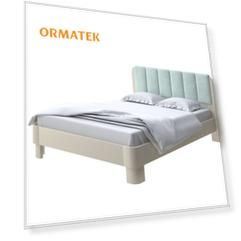Мягкая Кровать Орматек Wood Home 2 (Ткань: Велюр Слоновая кость (сосна) с брашированием/Casa Мятный) 80x220