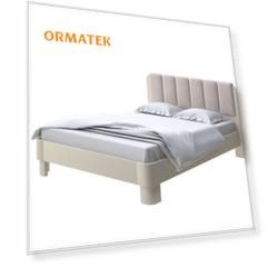 Мягкая Кровать Орматек Wood Home 2 (Ткань: Микрофибра Слоновая кость (сосна) с брашированием/Diva Нюд) 120x190