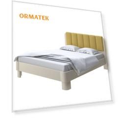 Мягкая Кровать Орматек Wood Home 2 (Ткань: Рогожка Слоновая кость (сосна) с брашированием/Firmino Канареечный) 200x190