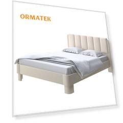 Мягкая Кровать Орматек Wood Home 2 (Ткань: Велюр Слоновая кость (сосна) с брашированием/Casa Сахарный) 140x190
