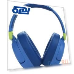 Полноразмерные беспроводные детские наушники JBL JR 460 ANC, синие