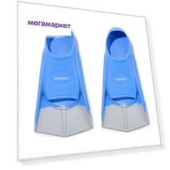 Ласты для бассейна TORRES F01, SWF012404BL, р. EU 36-38 (M), сине-серые