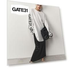 Лонгслив GATE31 с лого на рукавах